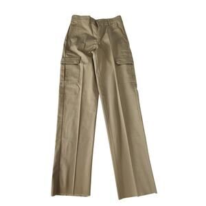 Redkap mens work cargo pants beige Size 30 unfinished length 36.5" uniform